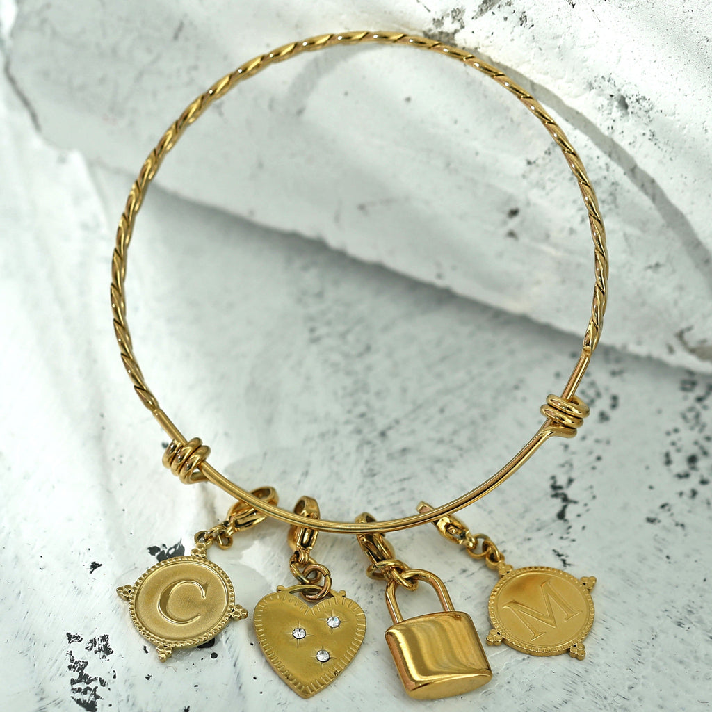 Ornate Gold Initial Charm (A–Z)