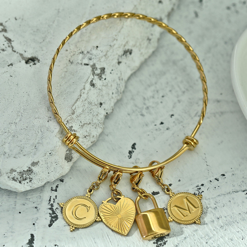 Ornate Gold Initial Charm (A–Z)