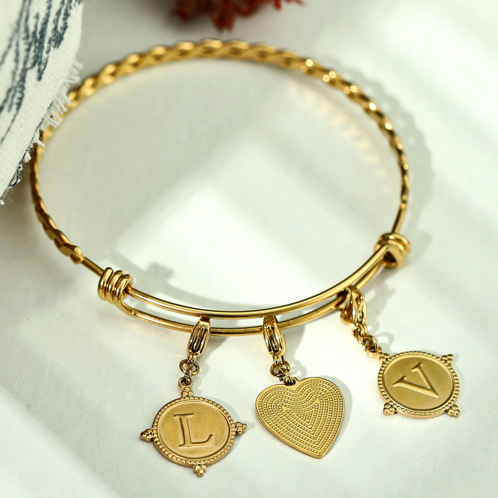 Ornate Gold Initial Charm (A–Z)