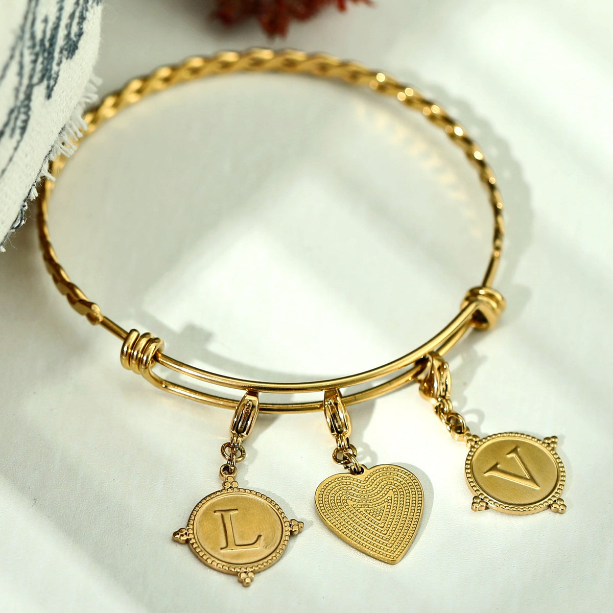 Ornate Gold Initial Charm (A–Z)