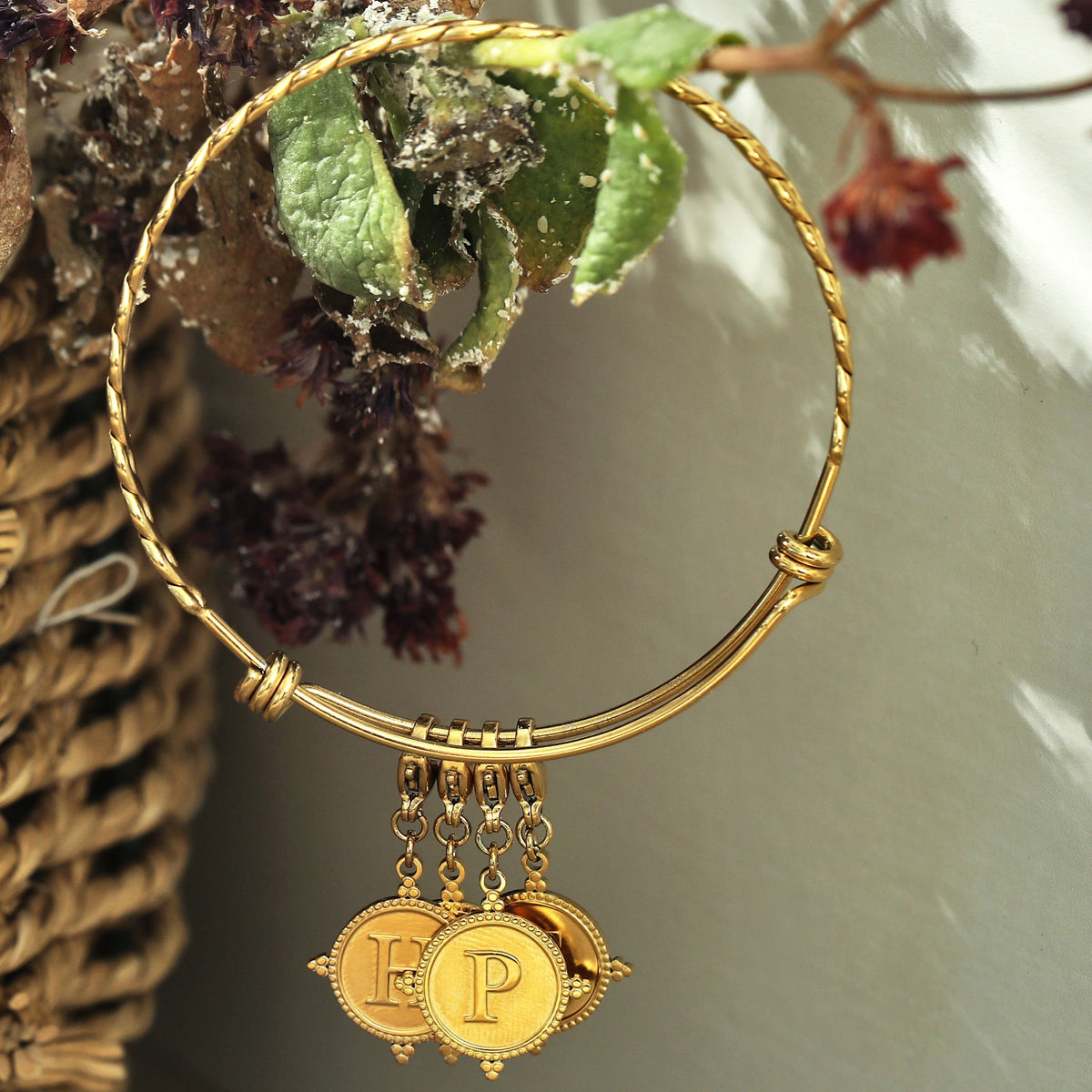 Ornate Gold Initial Charm (A–Z)