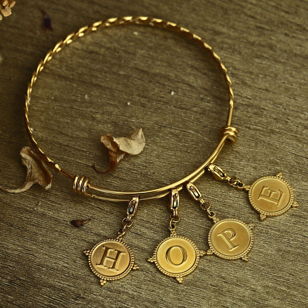 Ornate Gold Initial Charm (A–Z)