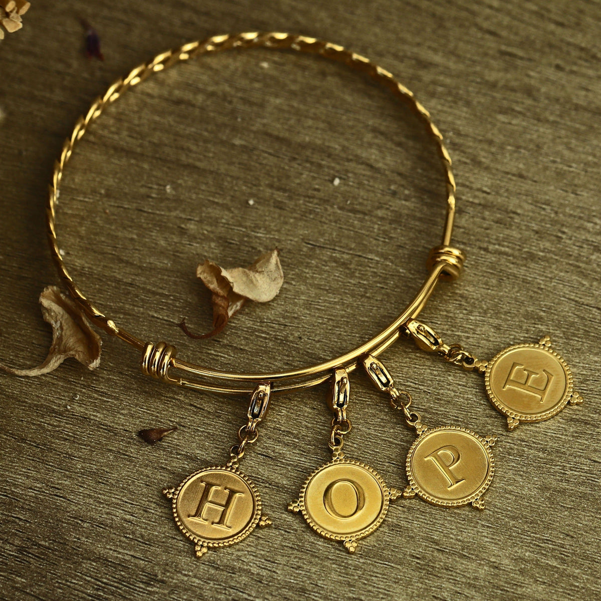 Ornate Gold Initial Charm (A–Z)
