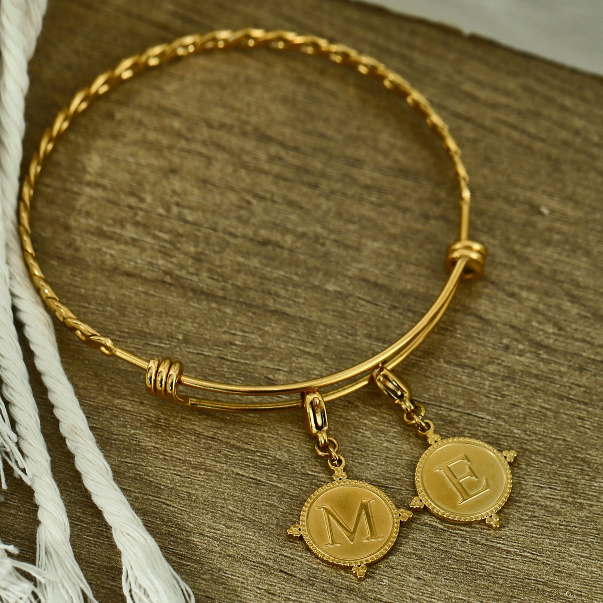Ornate Gold Initial Charm (A–Z)