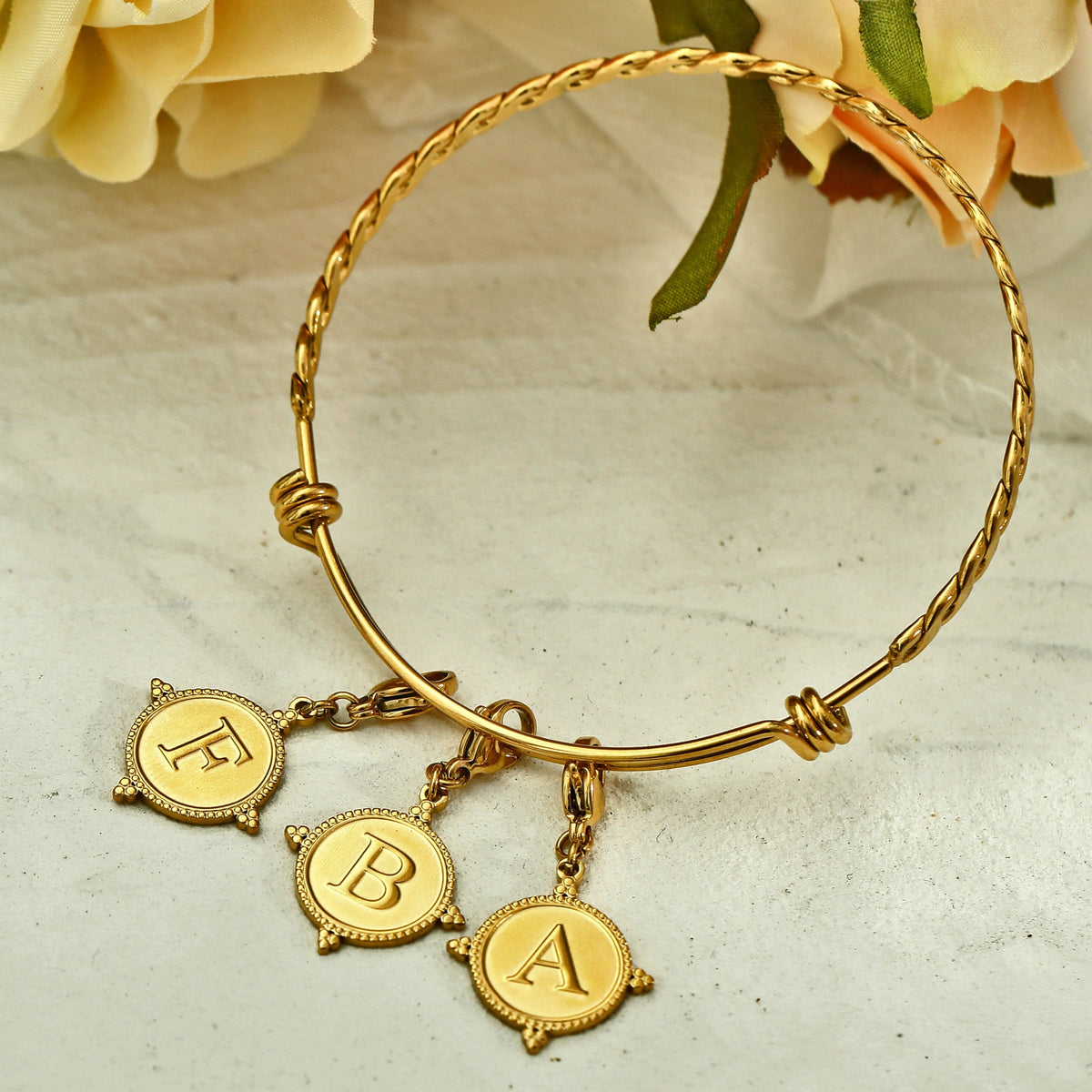 Ornate Gold Initial Charm (A–Z)