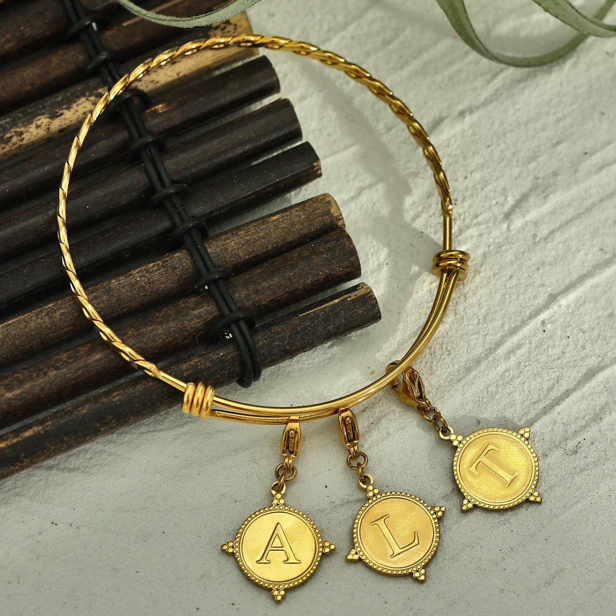 Ornate Gold Initial Charm (A–Z)