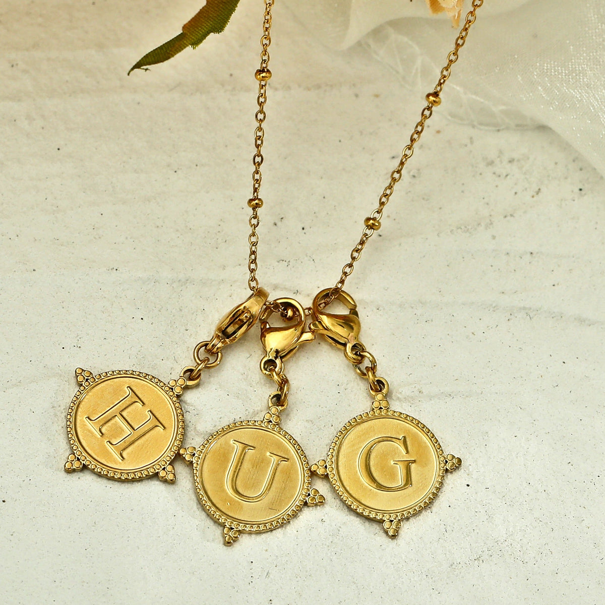 Ornate Gold Initial Charm (A–Z)