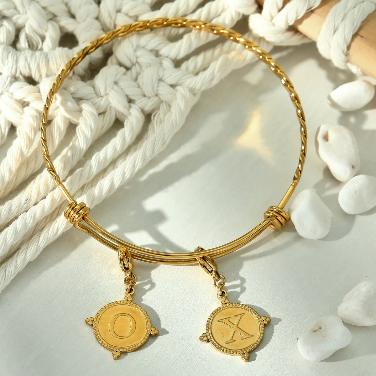 Ornate Gold Initial Charm (A–Z)