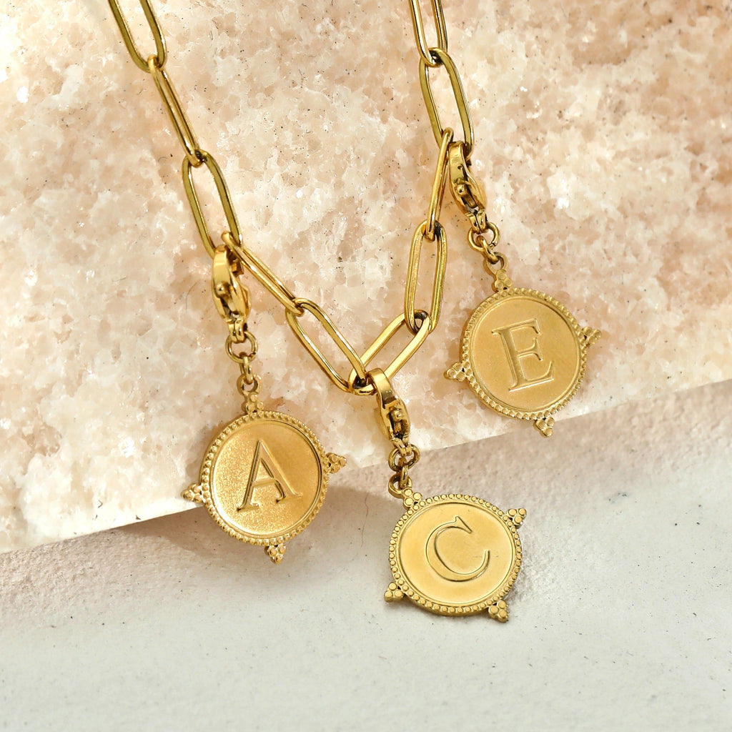 Ornate Gold Initial Charm (A–Z)