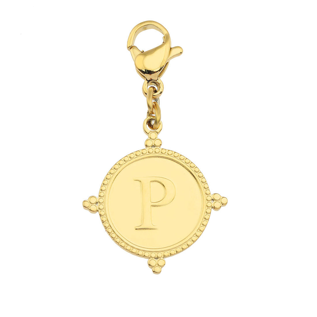 Ornate Gold Initial Charm (A–Z)