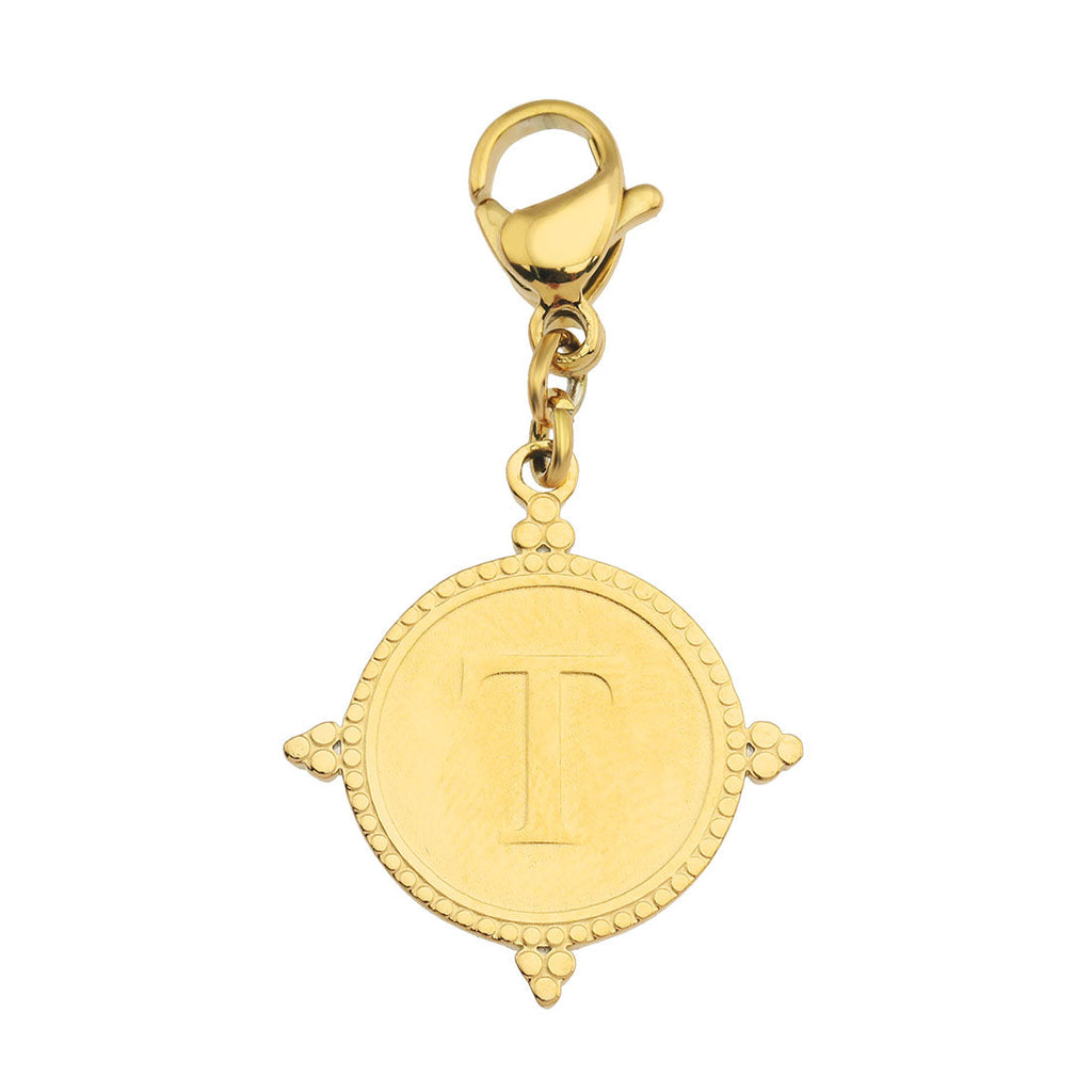 Ornate Gold Initial Charm (A–Z)