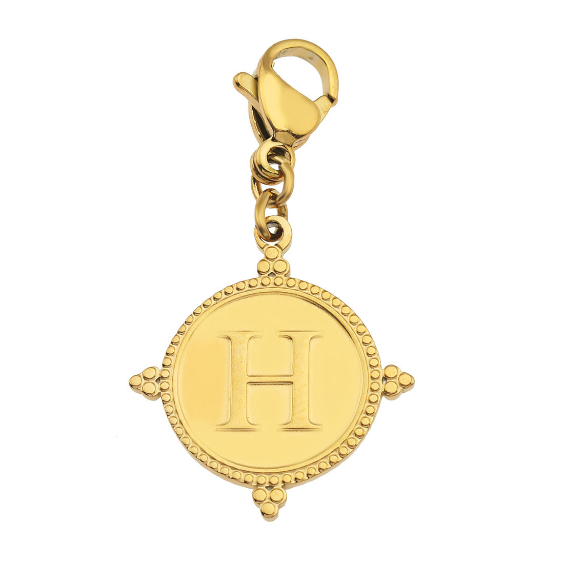 Ornate Gold Initial Charm (A–Z)