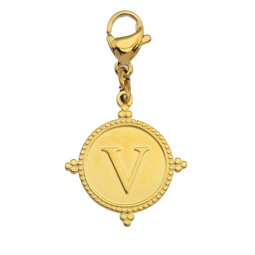Ornate Gold Initial Charm (A–Z)