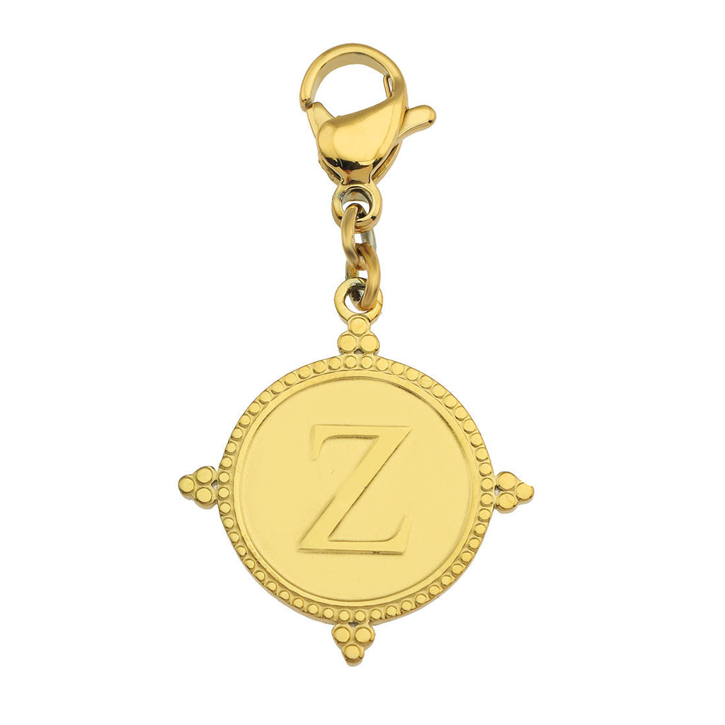 Ornate Gold Initial Charm (A–Z)