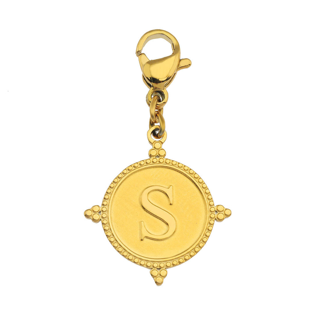 Ornate Gold Initial Charm (A–Z)