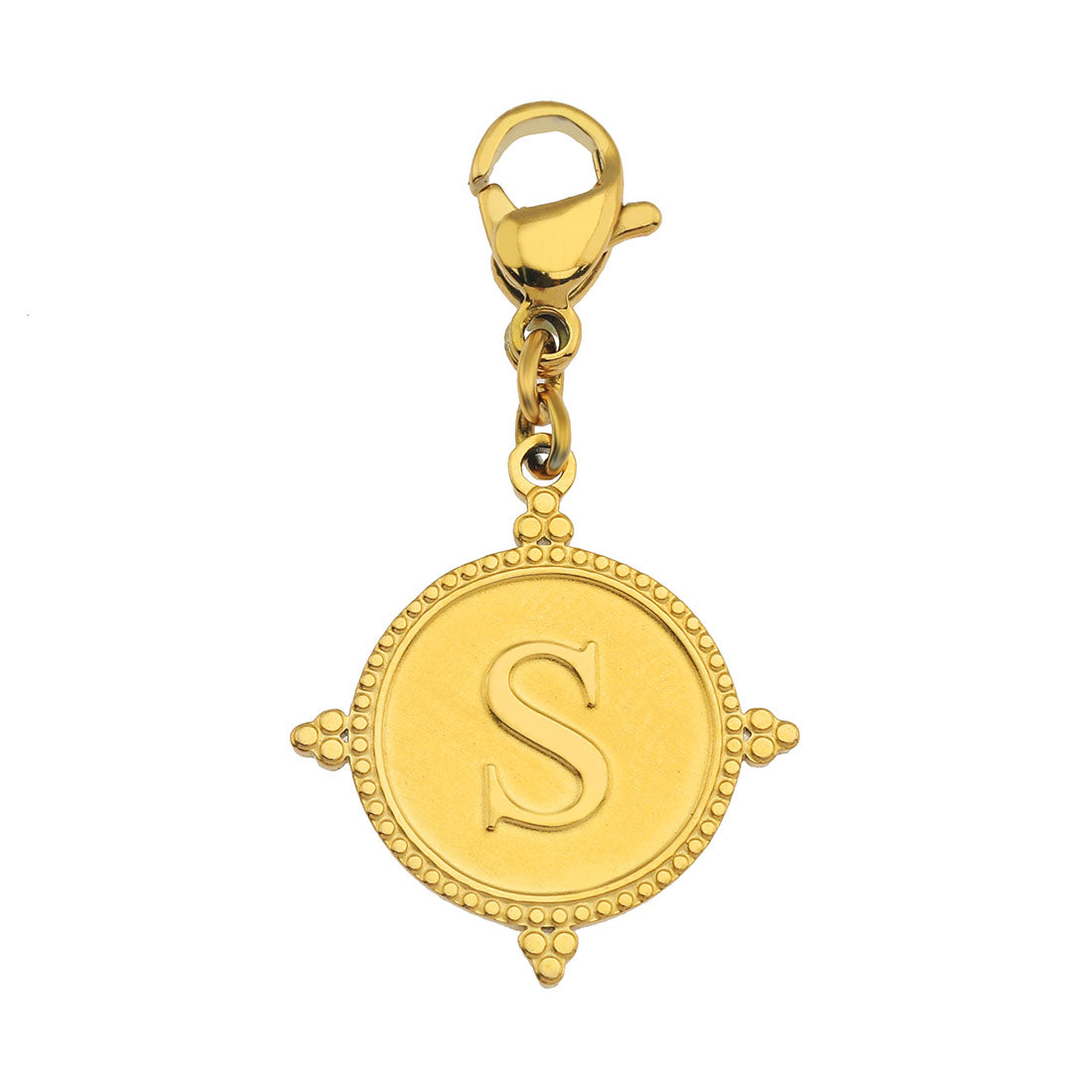 Ornate Gold Initial Charm (A–Z)