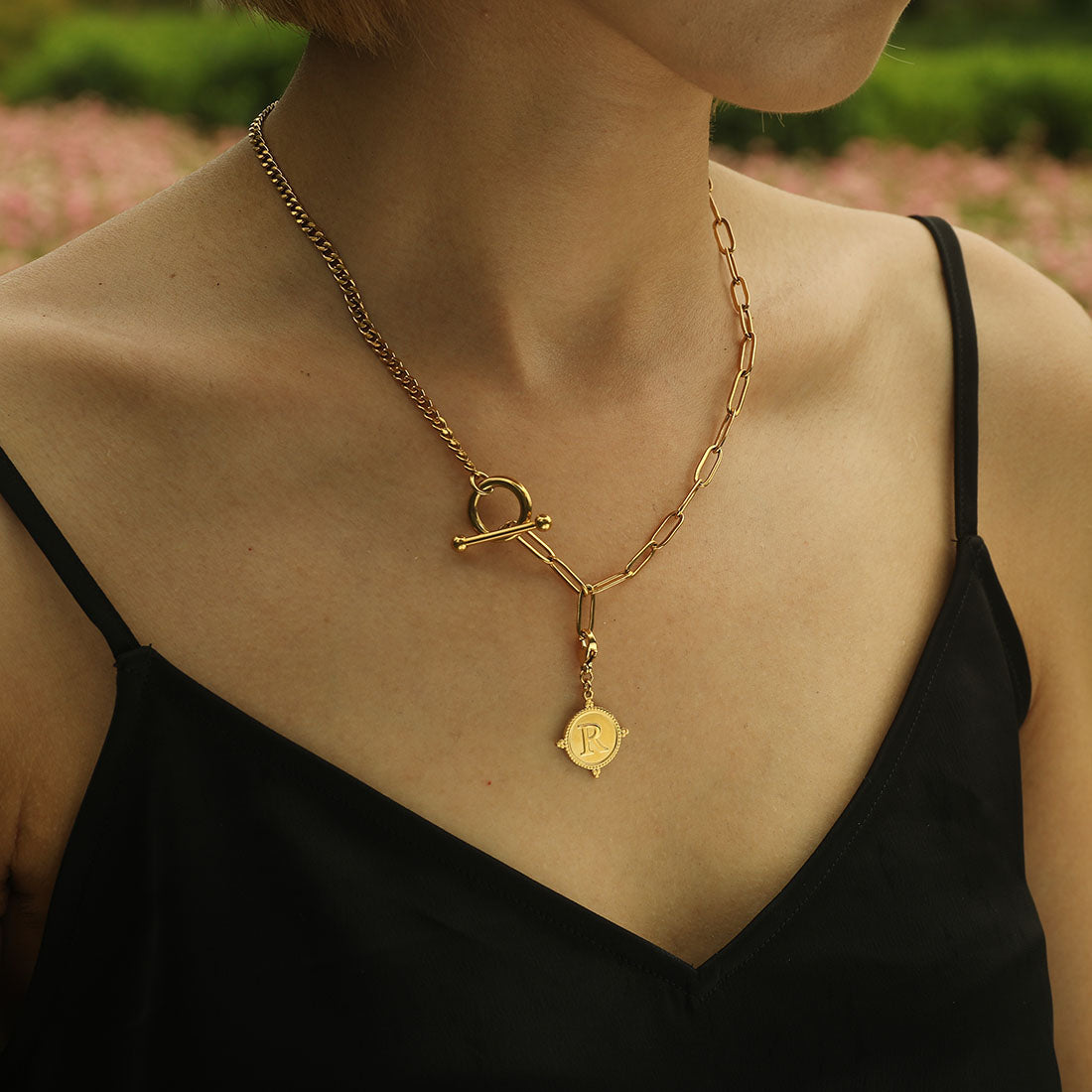Ornate Gold Initial Charm (A–Z)