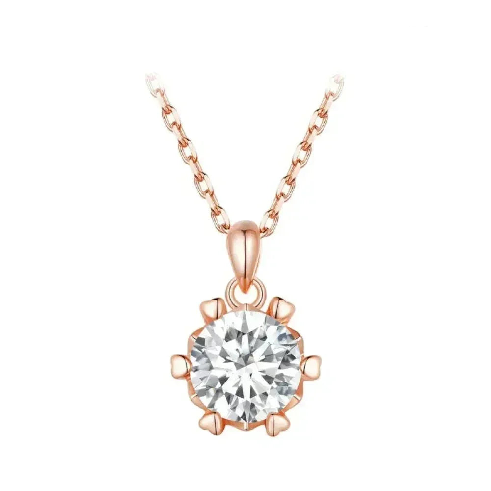 Moissanite Solitaire Pendant Necklace