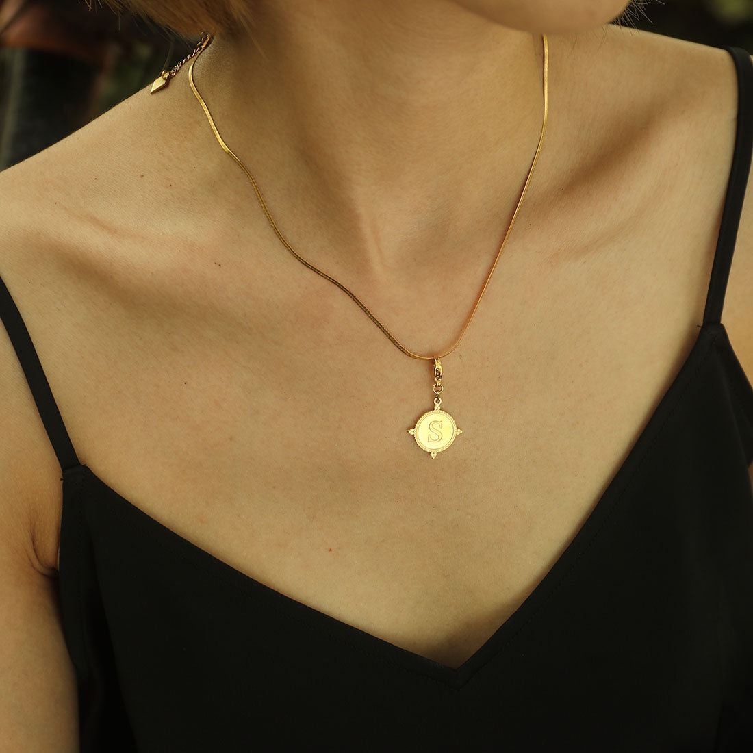 Ornate Gold Initial Charm (A–Z)