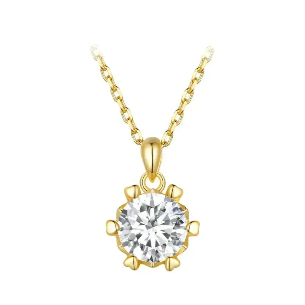Moissanite Solitaire Pendant Necklace
