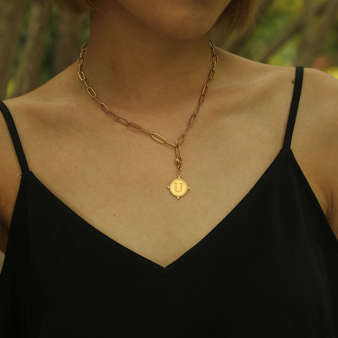 Ornate Gold Initial Charm (A–Z)