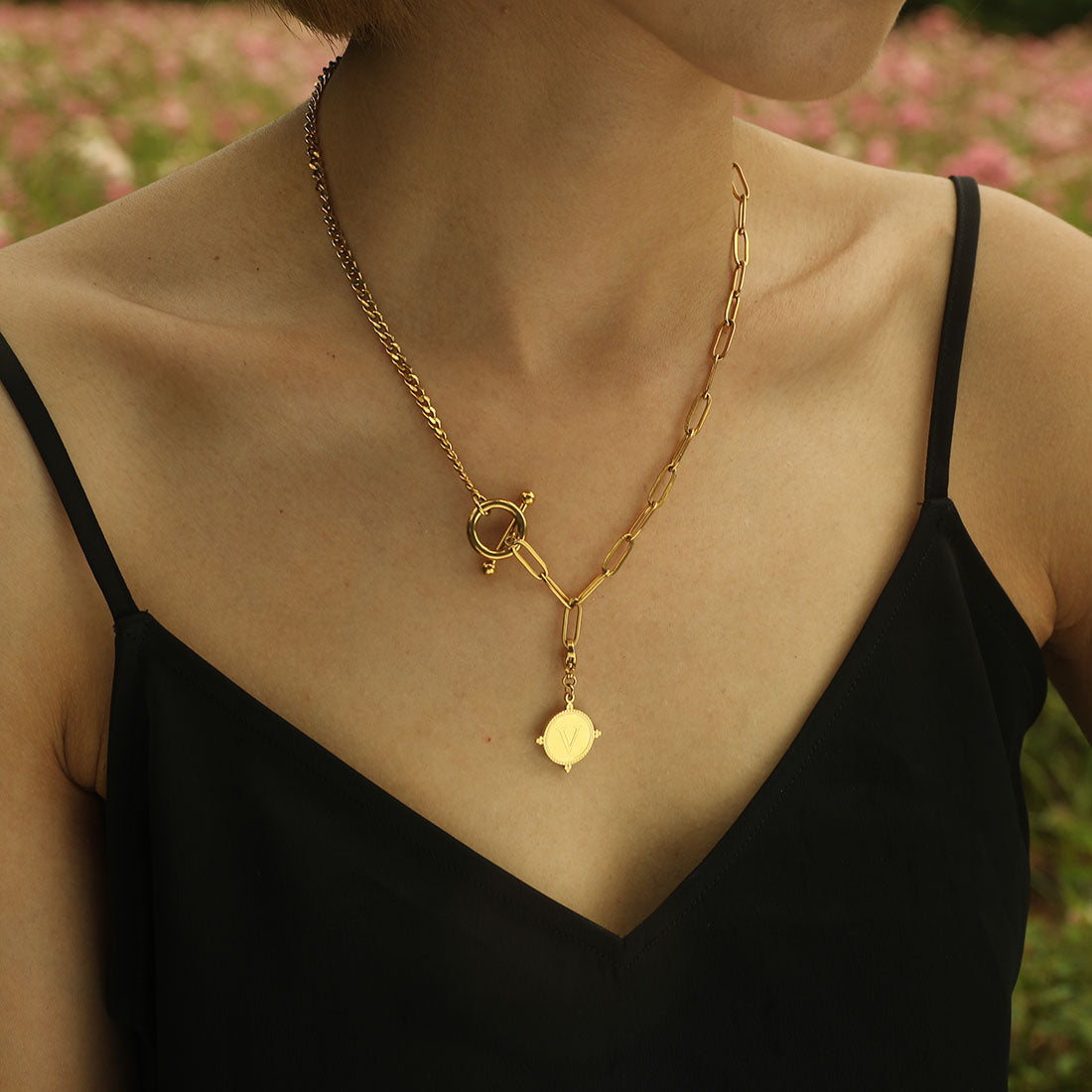 Ornate Gold Initial Charm (A–Z)