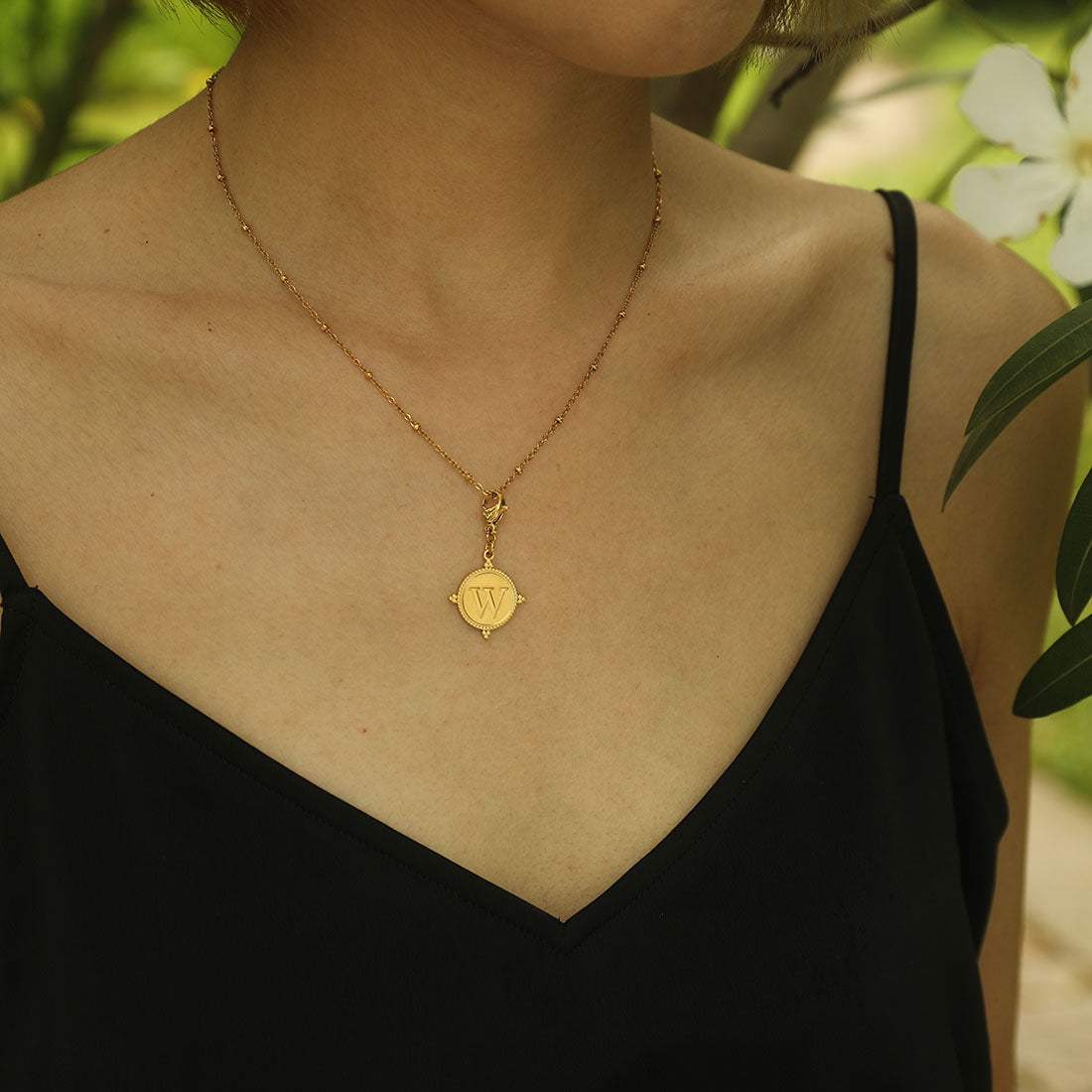 Ornate Gold Initial Charm (A–Z)