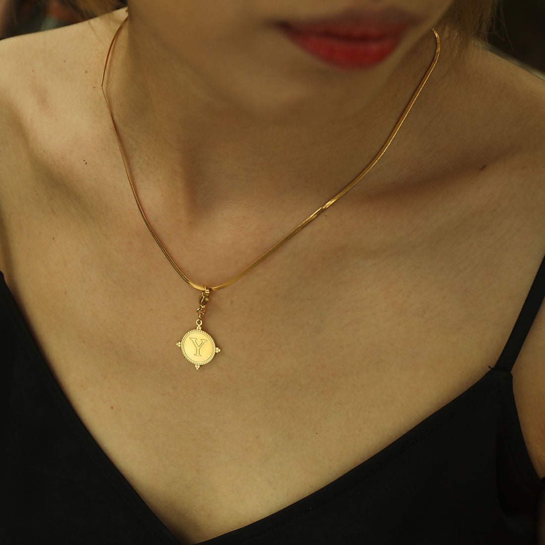 Ornate Gold Initial Charm (A–Z)