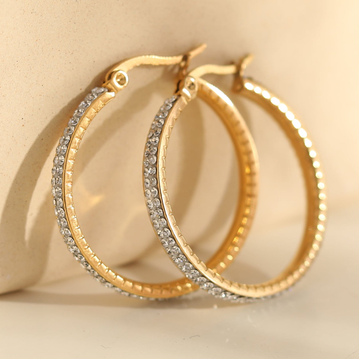 Pavé Hoop Earrings