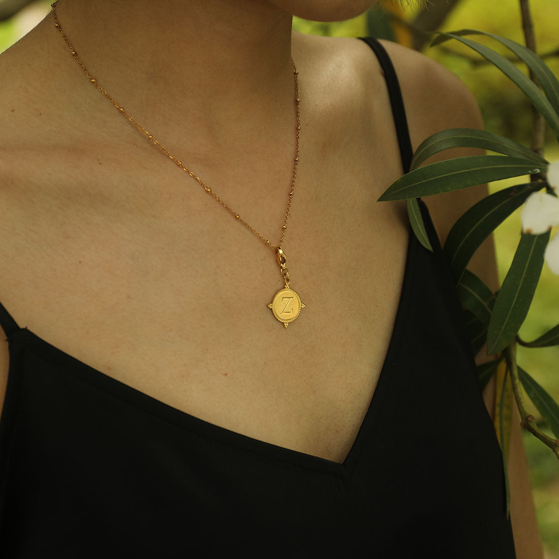 Ornate Gold Initial Charm (A–Z)