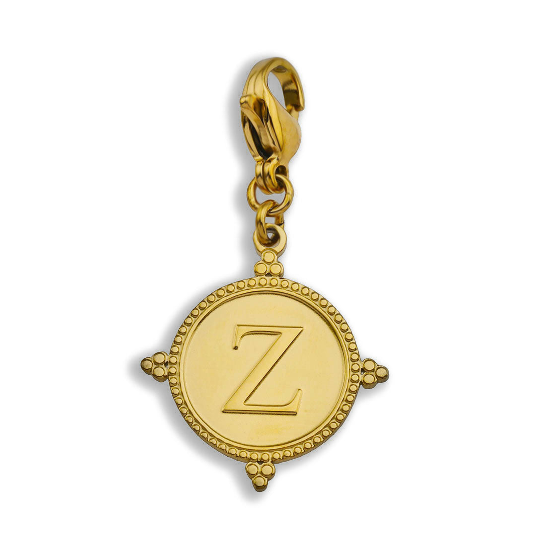 Ornate Gold Initial Charm (A–Z)