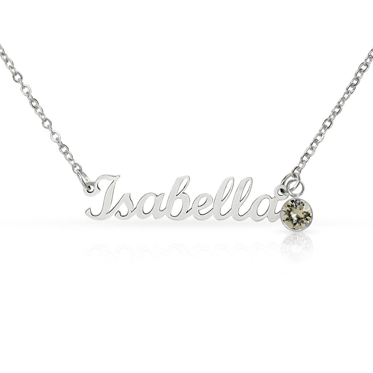 Hithii Name Necklace with Birthstone