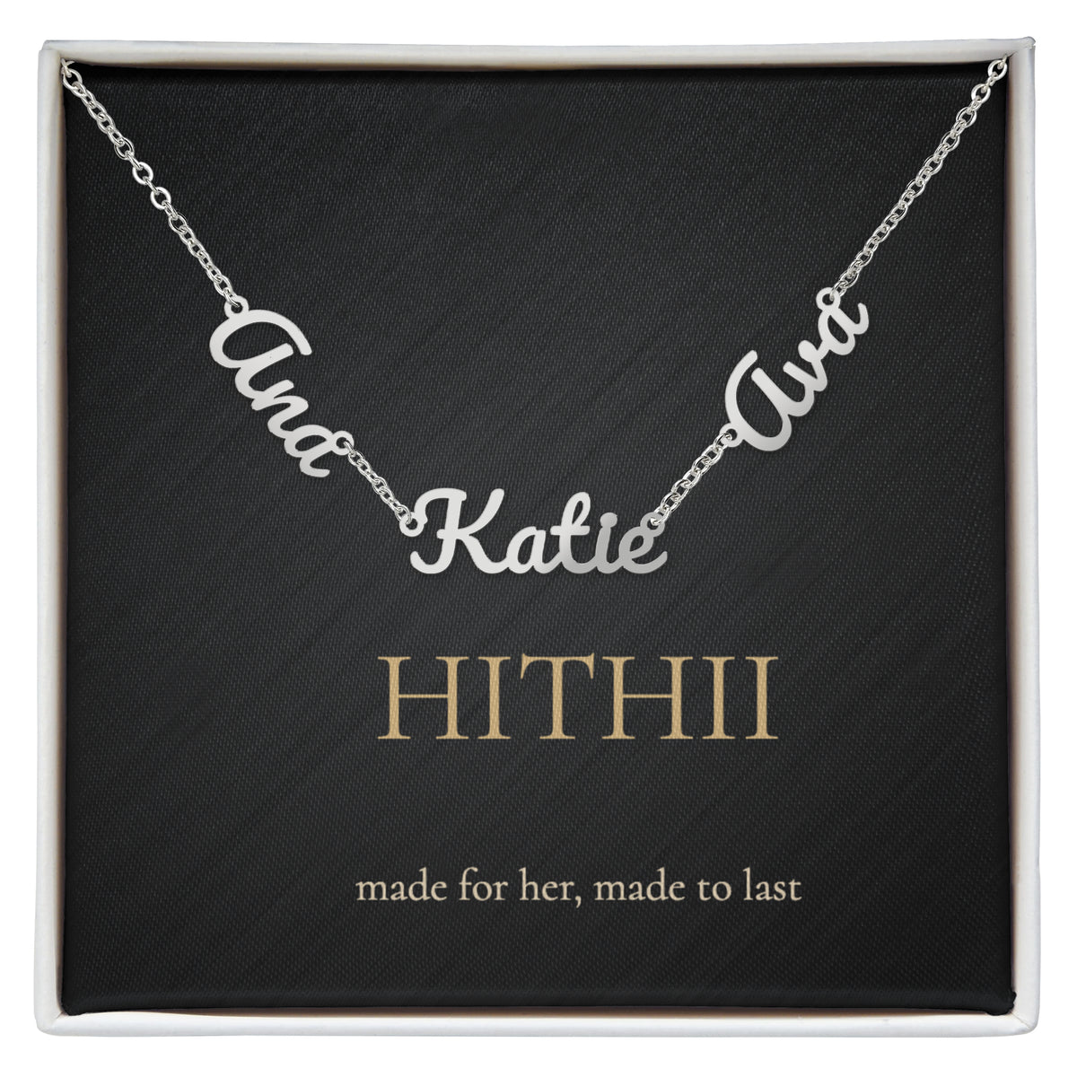 Hithii Family Names Necklace