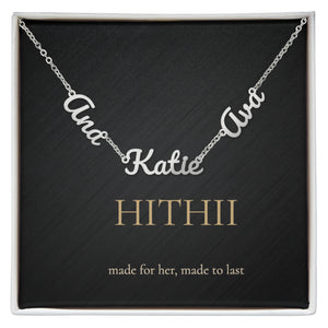 Hithii Family Names Necklace
