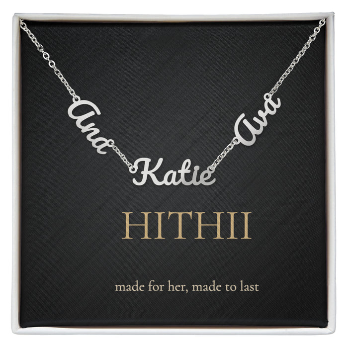 Hithii Family Names Necklace