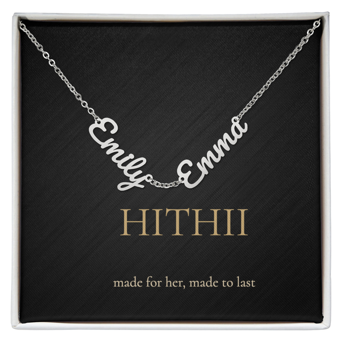 Hithii Family Names Necklace