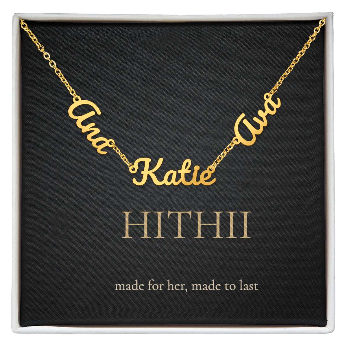 Hithii Family Names Necklace