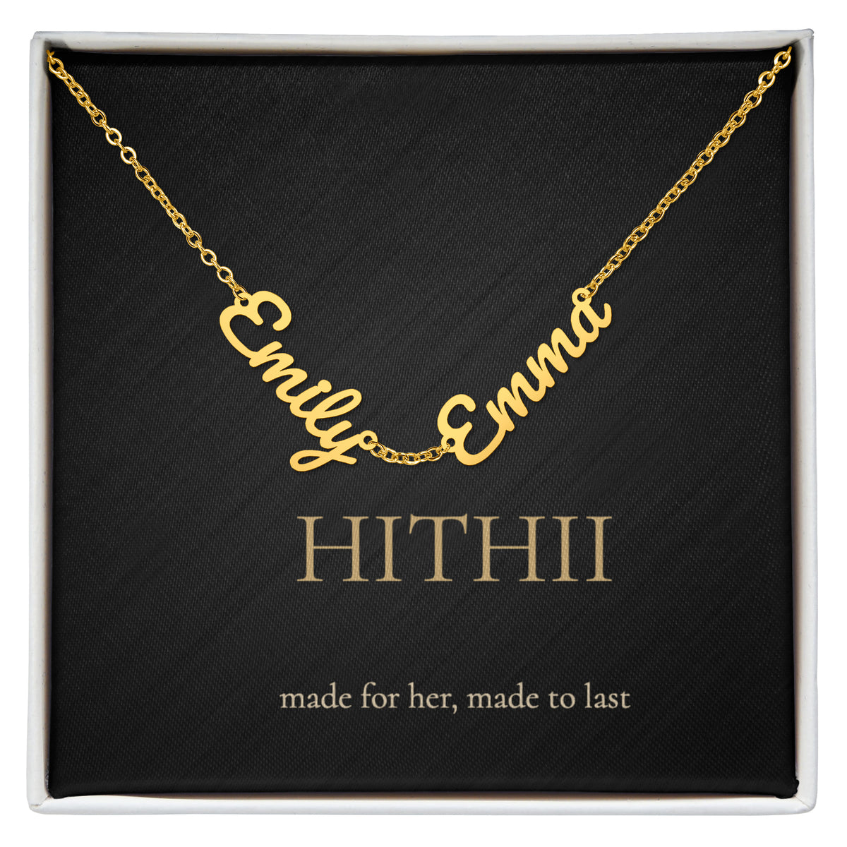 Hithii Family Names Necklace