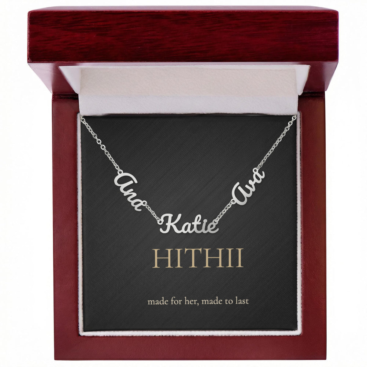 Hithii Family Names Necklace