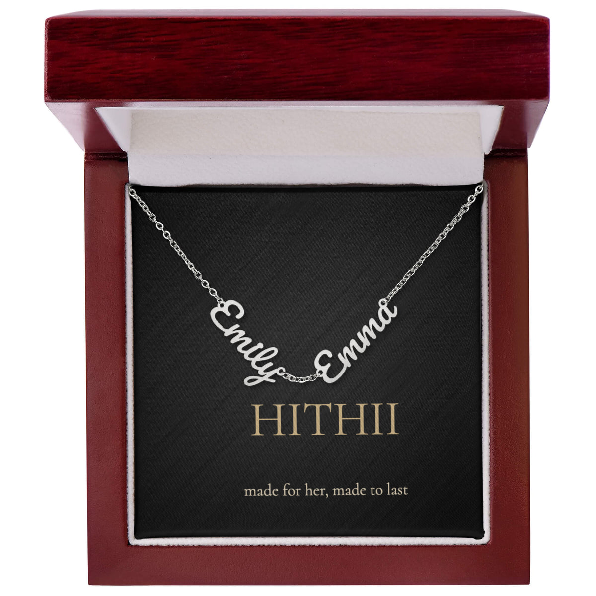 Hithii Family Names Necklace