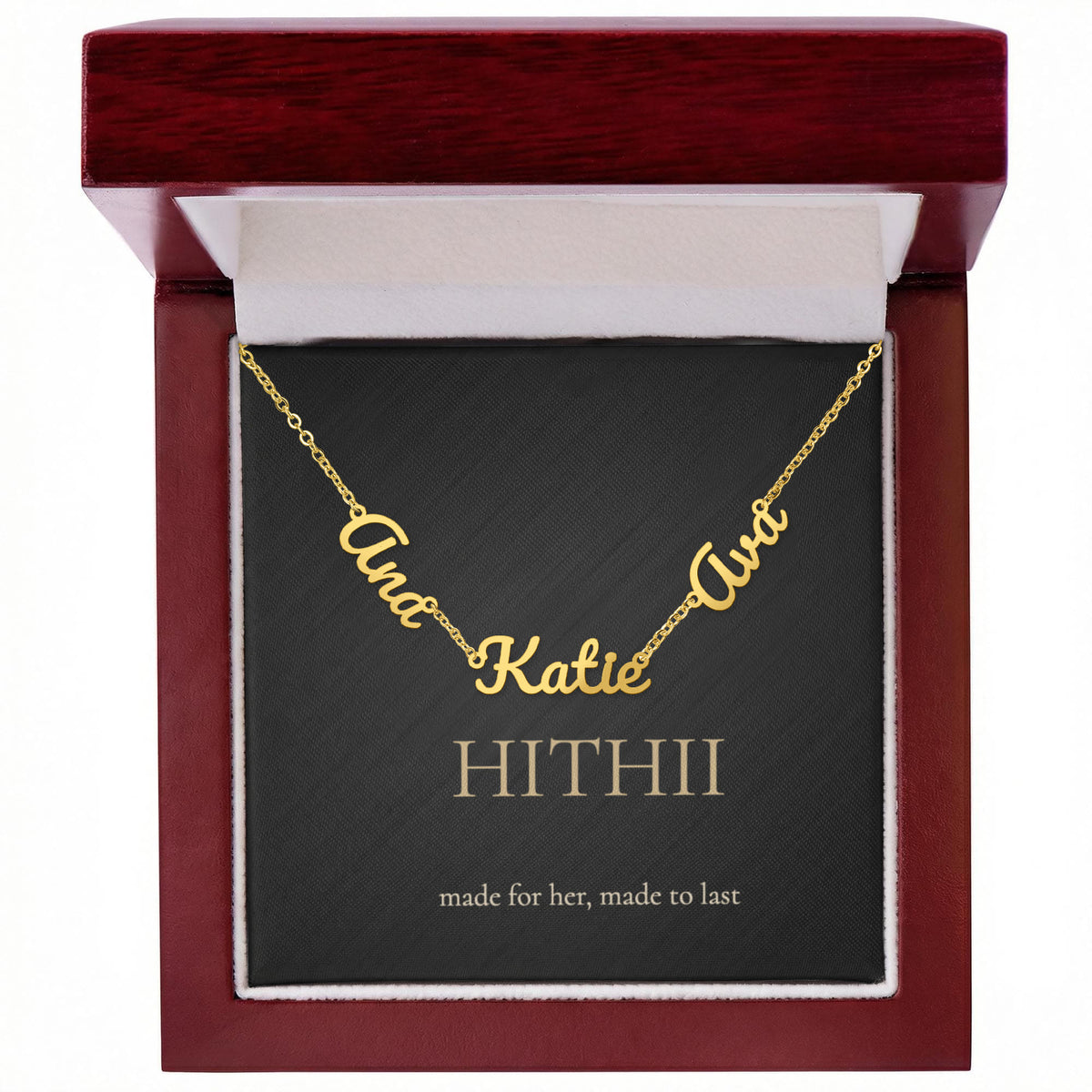 Hithii Family Names Necklace