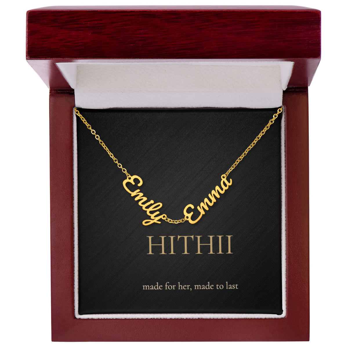 Hithii Family Names Necklace