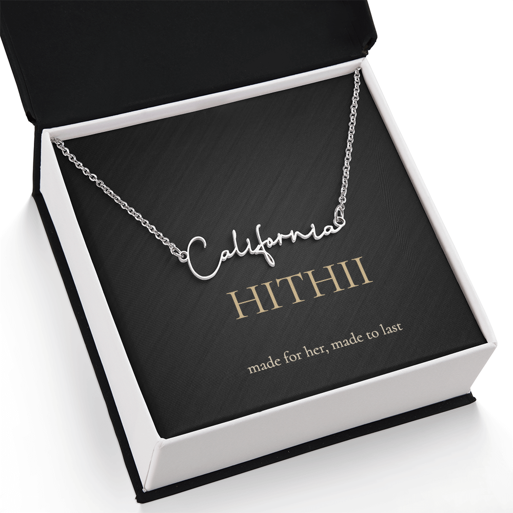 Hithii Signature Name Necklace