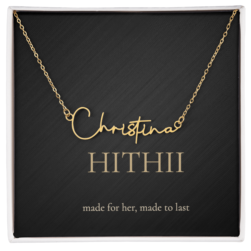 Hithii Signature Name Necklace