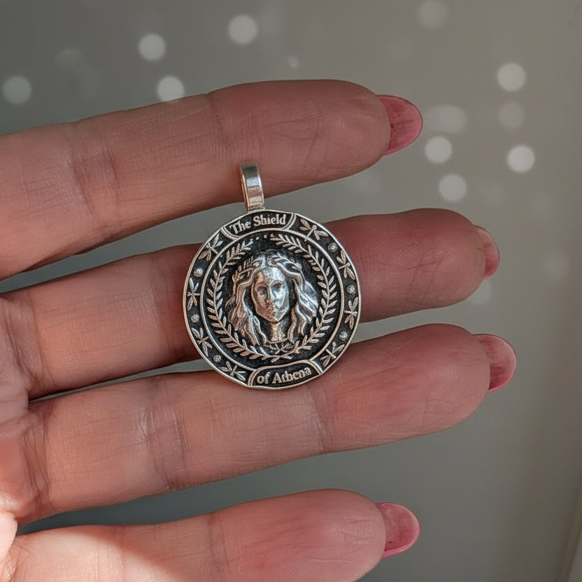 The Shield of Athena | Pendant | Made to Order | Sterling or Gold