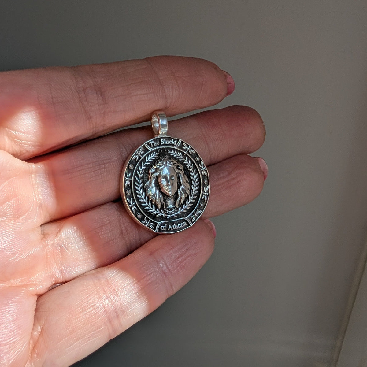 The Shield of Athena | Pendant | Made to Order | Sterling or Gold
