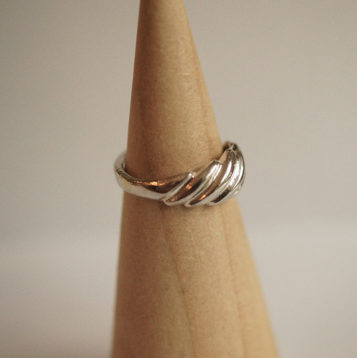 Shrimp Ring in Solid 10K Gold or Sterling Silver