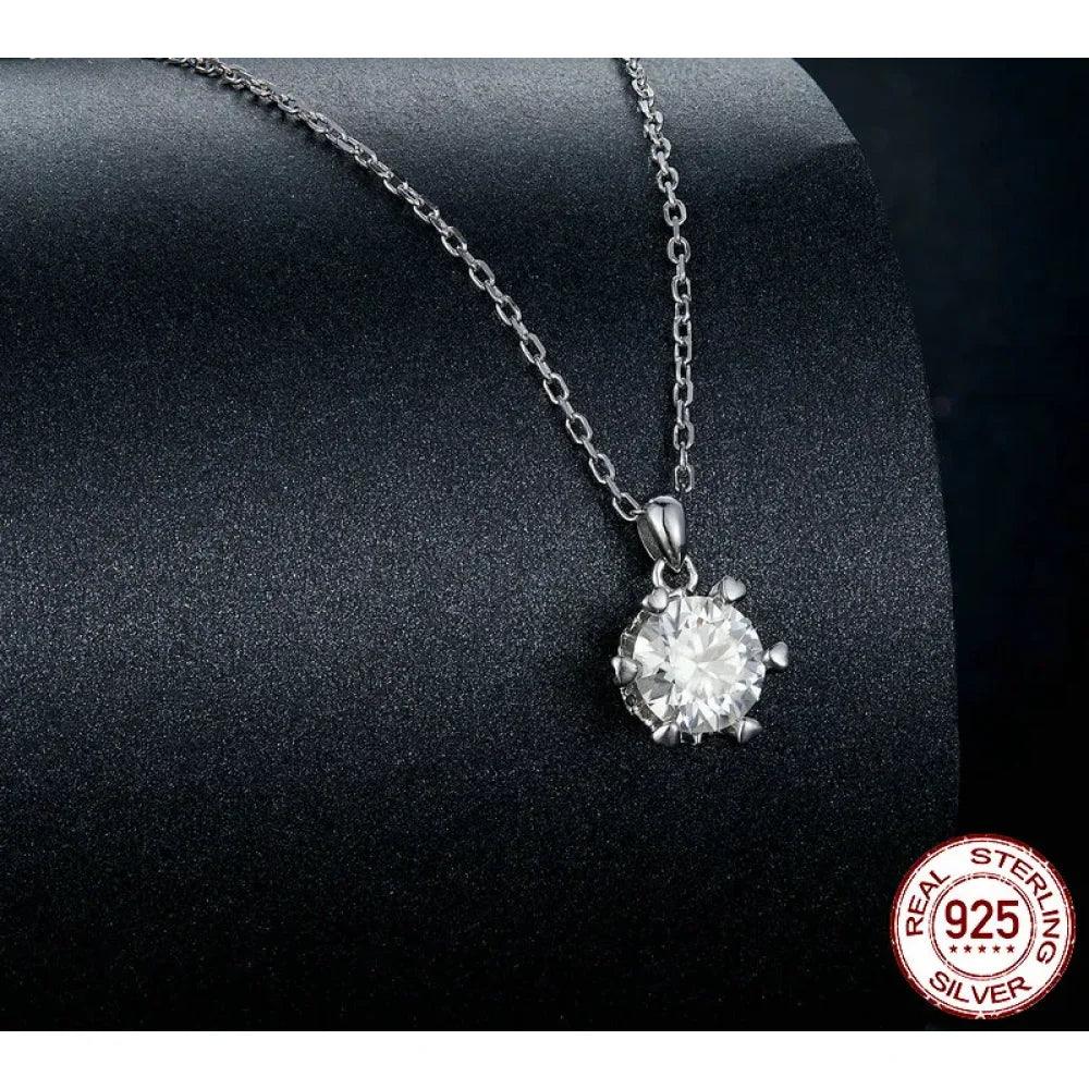 Moissanite Solitaire Pendant Necklace